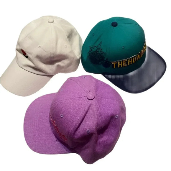 Vintage 3 x The Hundreds streetwear athletic trendy casual SnapBack cap OS - Picture 2 of 6